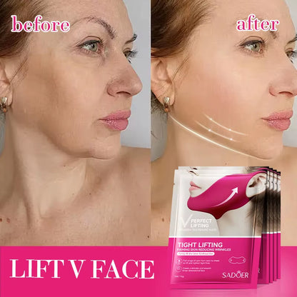 V-Shape Firming Face Lift and Slimming Mask for Masseter Muscle and Double Chin Reduction - Anti-Aging Beauty Solution