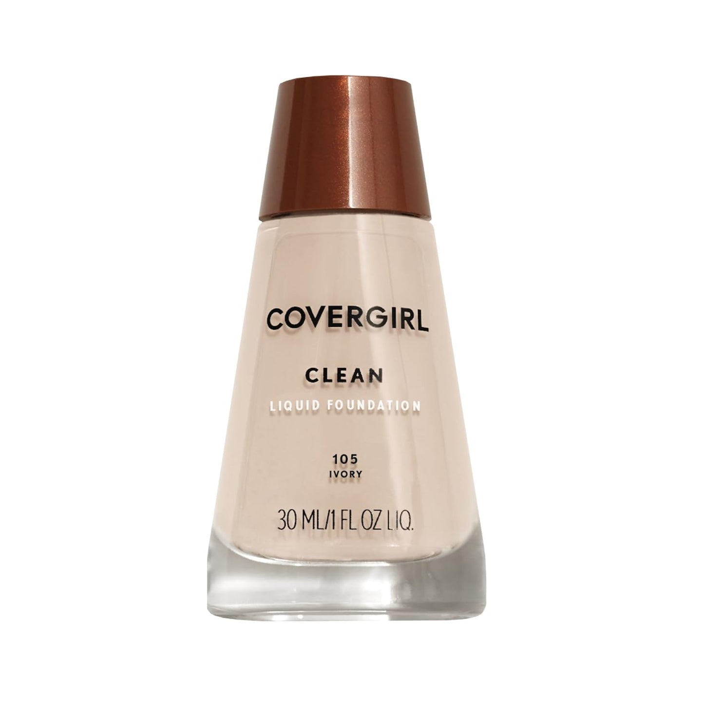 Achieve Flawless Radiance with COVERGIRL Clean Makeup Foundation for Normal Skin - Ivory 105, 1 Oz (Packaging May Vary)