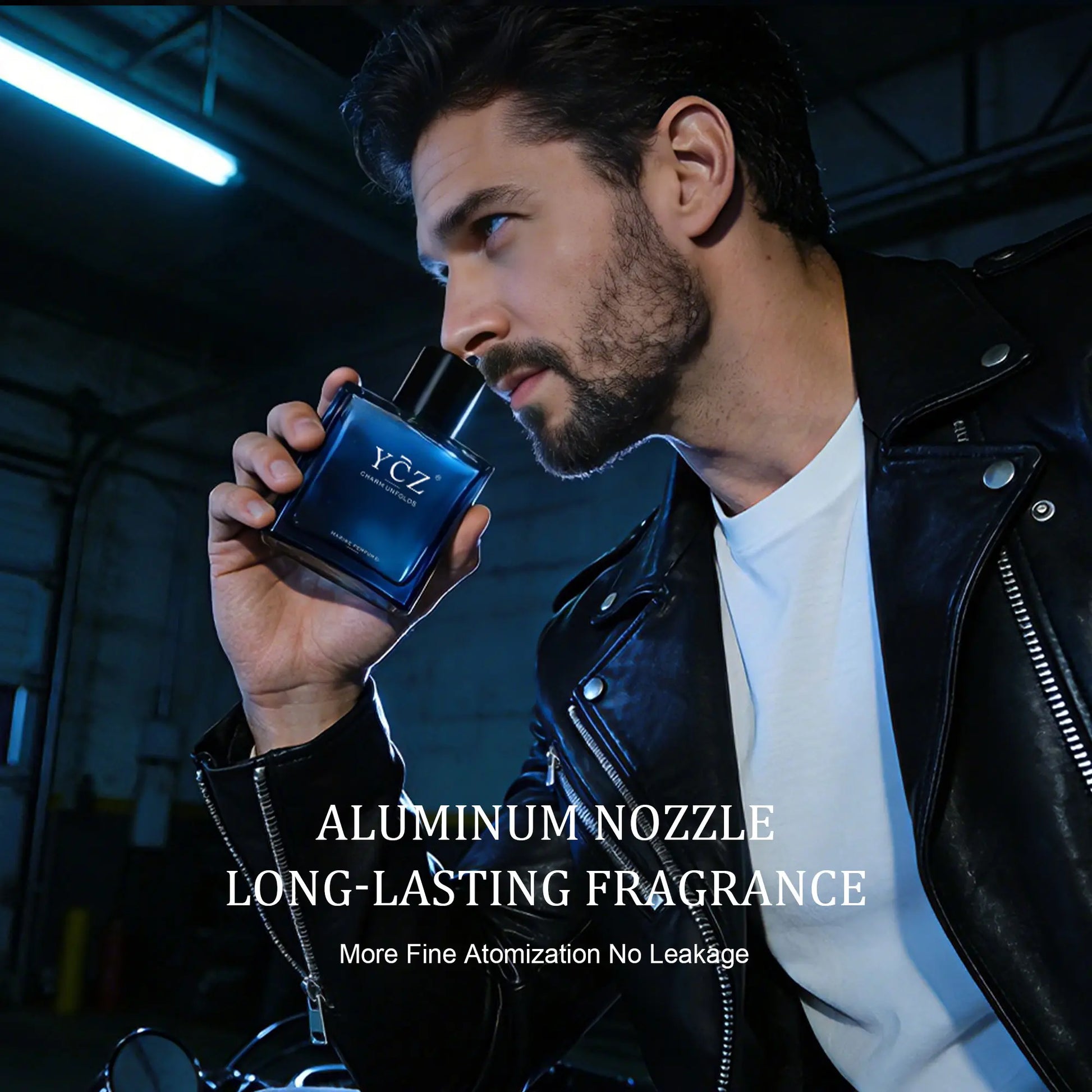 YCZ Midnight Marine Eau De Parfum 50Ml Aromatic Marine | Bergamot Pink Pepper Grapefruit Nutmeg Jasmine Ginger Incense Musk Cedar | Long Lasting Ocean Fresh Fragrance for Men Women | "The Scent of Freedom" Luxury Perfume Gift for Father'S Day