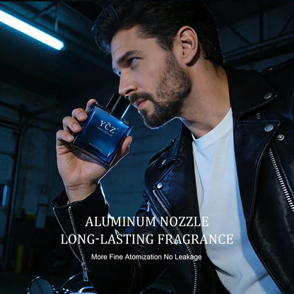 YCZ Midnight Marine Eau De Parfum 50Ml Aromatic Marine | Bergamot Pink Pepper Grapefruit Nutmeg Jasmine Ginger Incense Musk Cedar | Long Lasting Ocean Fresh Fragrance for Men Women | "The Scent of Freedom" Luxury Perfume Gift for Father'S Day