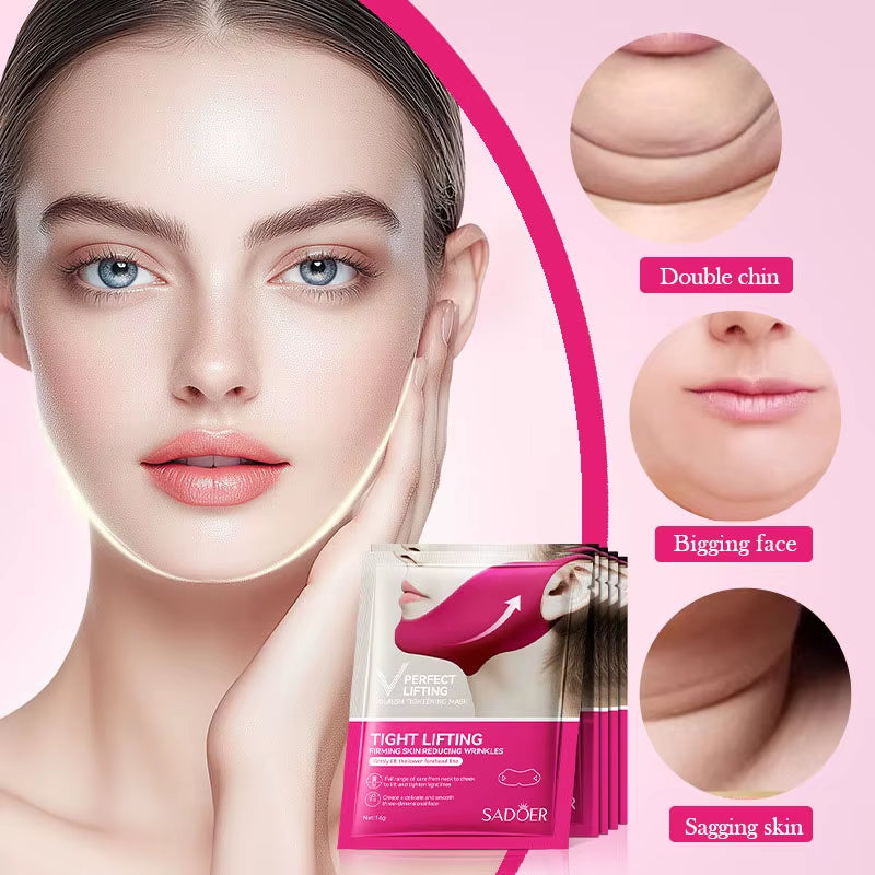 V-Shape Firming Face Lift and Slimming Mask for Masseter Muscle and Double Chin Reduction - Anti-Aging Beauty Solution