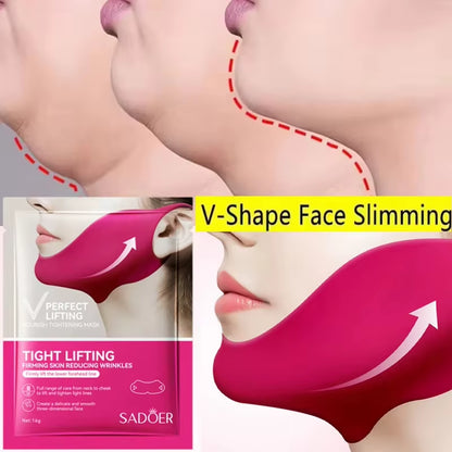 V-Shape Firming Face Lift and Slimming Mask for Masseter Muscle and Double Chin Reduction - Anti-Aging Beauty Solution
