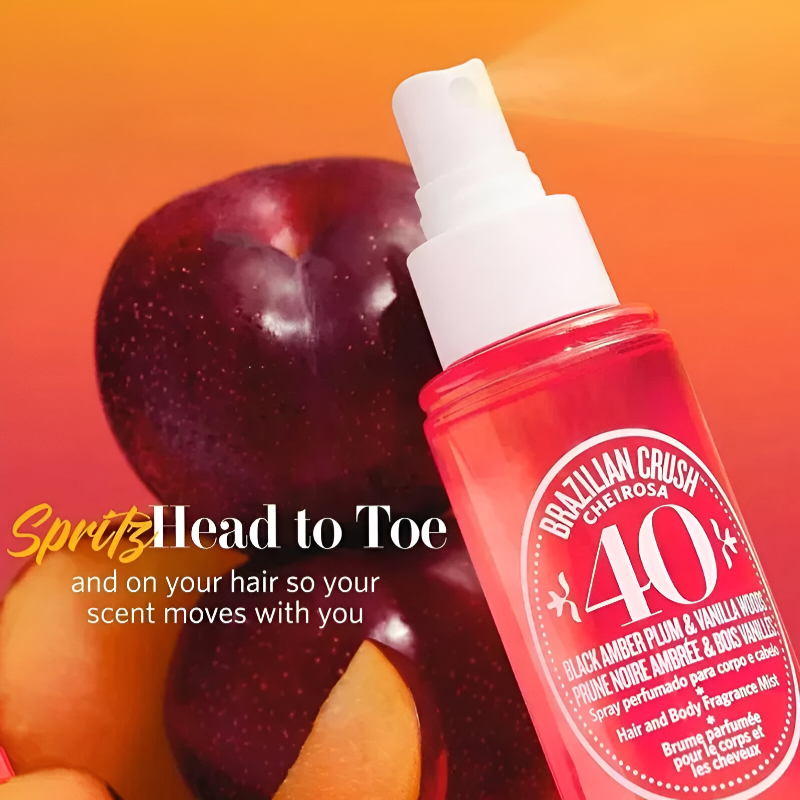 Fresh & Fabulous: Long-Lasting Alcohol-Free Brazilian Perfume Spray for Hair, Body & Clothing
