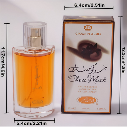 Women's Premium Perfume – Chocolate, Musk, Rose & Vanilla Harmony (1.69oz)